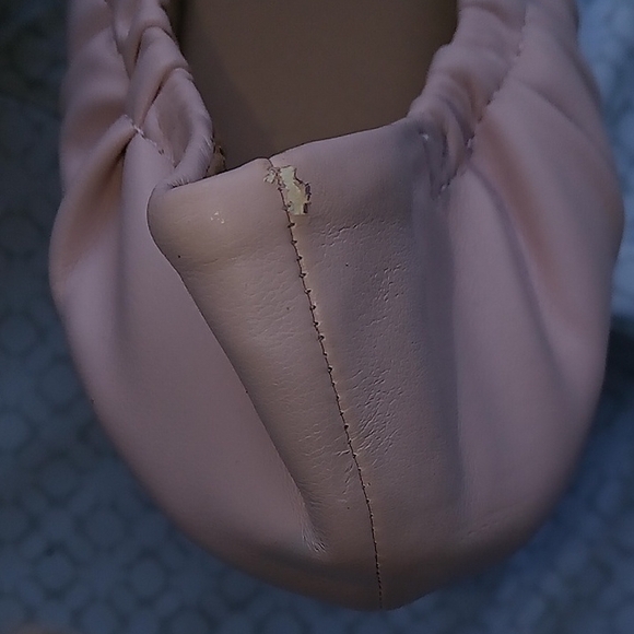 Sam & Libby Blush Pink Ruched Flats - Picture 6 of 7